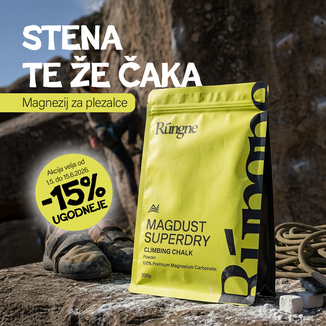 Oglas: magnezij za plezalce, 15 % ugodneje
