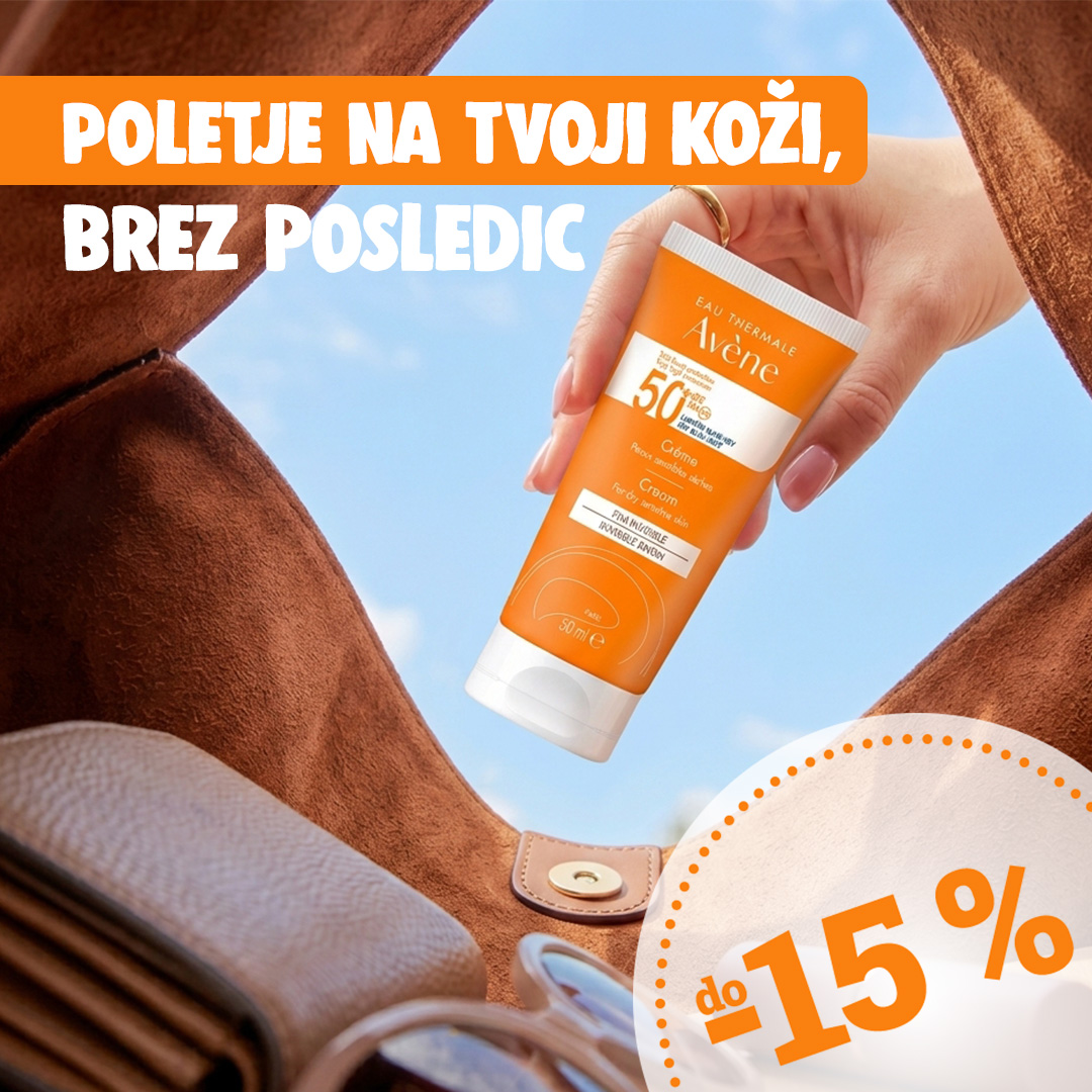 Oglas: sončna krema, do 15 % ceneje