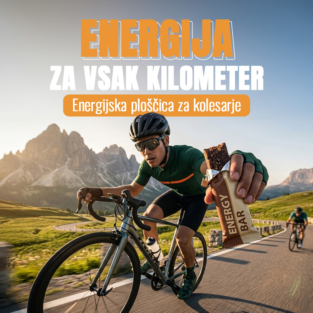 Oglas: energijska ploščica za kolesarje