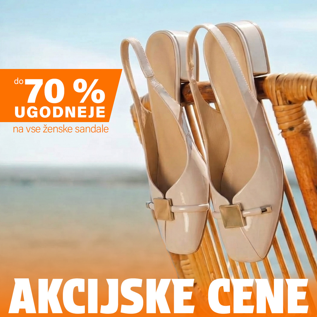 Oglas: do 70 % ugodneje na ženske sandale