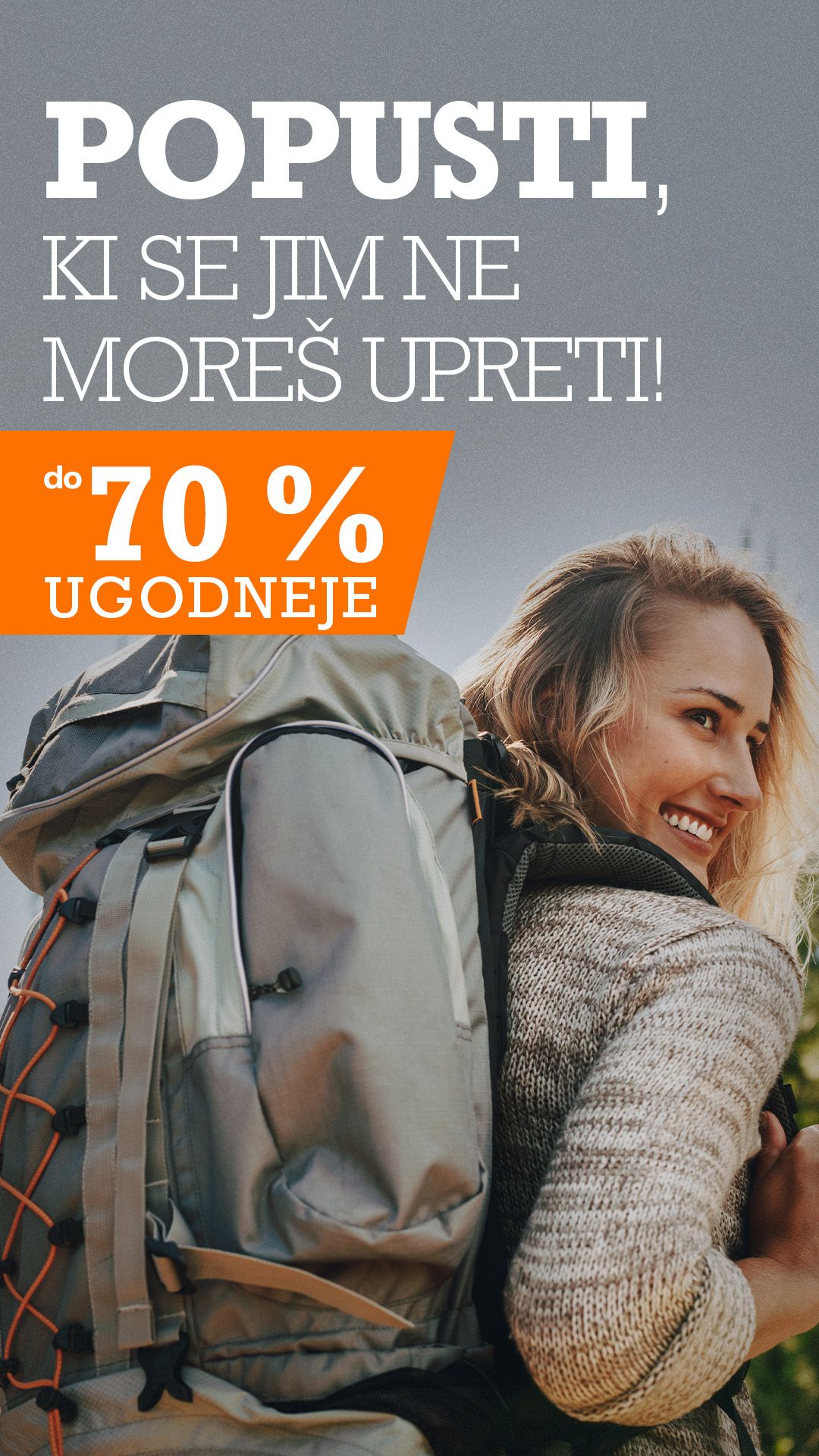 Story: popusti na pohodno opremo, do 70 % ugodneje