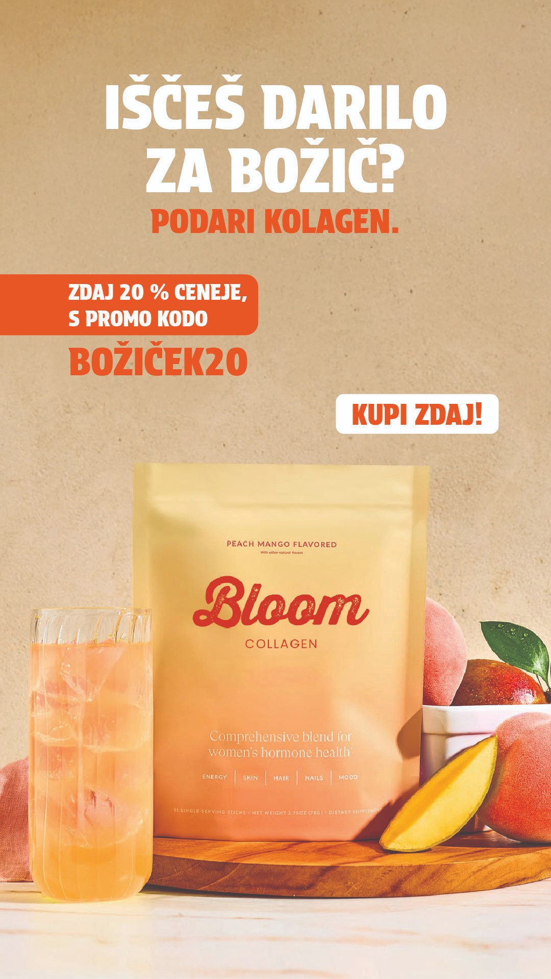 Story: kolagen kot božično darilo, 20 % ceneje s promo kodo